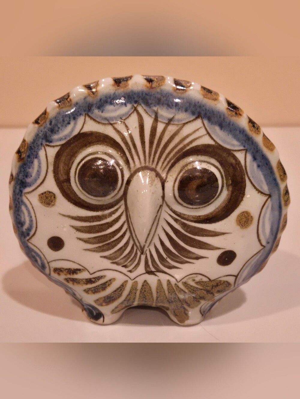 Jorge Wilmont Tonala Pottery Owl Figurine